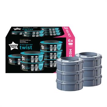 Tommee Tippee, Twist&Click Refill, Skötpåsar, 6-pack